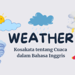Kosakata tentang cuaca (weather) dalam bahasa Inggris